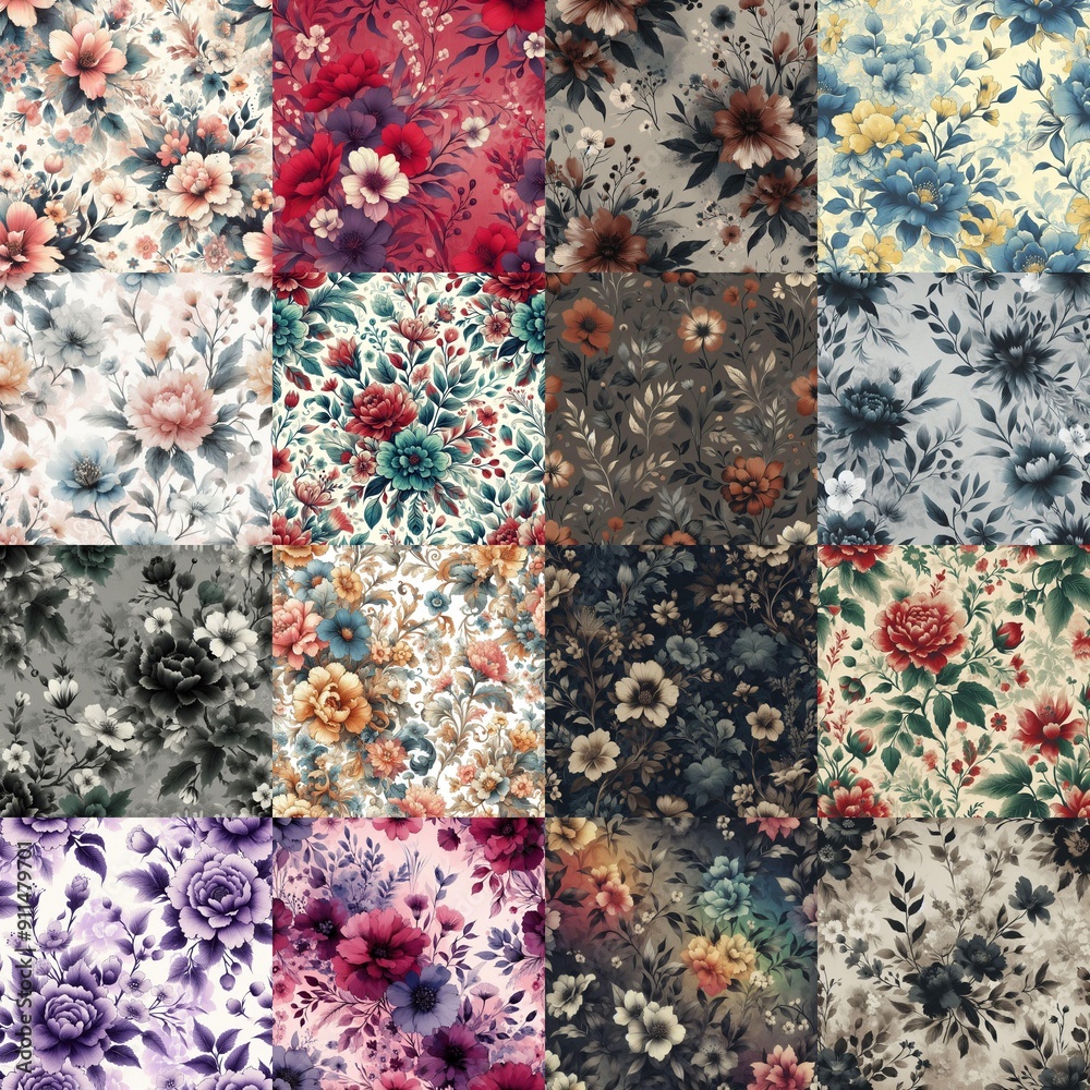 beautiful flowers in ink draw style. AI generated illustration beautiful flowers in ink draw style. AI generated illustration