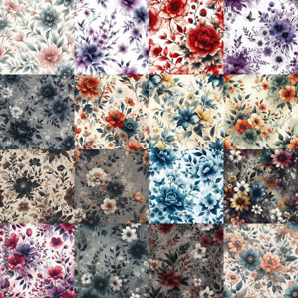 beautiful flowers in ink draw style. AI generated illustration beautiful flowers in ink draw style. AI generated illustration