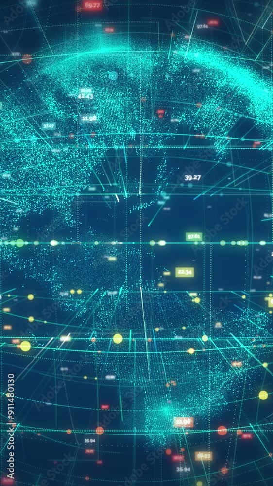 5G and AI technology background. HUD holographic earth. Networks global concept. Vertical, phone wallpaper
5G and AI technology background. HUD holographic earth. Networks global concept. Vertical, phone wallpaper