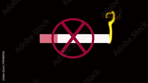 Don't smoke sign. Don't smoke sign No smoking sign.
