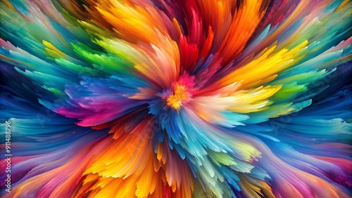 Wallpaper Mural Abstract Tapestry of Vibrant Hues: A Kaleidoscope of Color in Motion  AI generated Torontodigital.ca