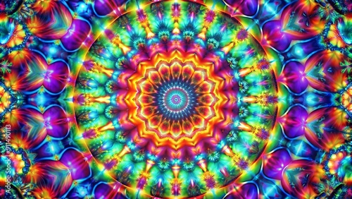 A Symphony of Shimmering Hues: A Vibrant Kaleidoscope Whirl Generative AI