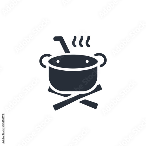 Cooking icon. vector.Editable stroke.linear style sign for use web design,logo.Symbol illustration.