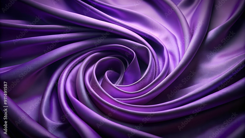 Obraz premium Purple Haze: A Study in Monochromatic Depth AI generated