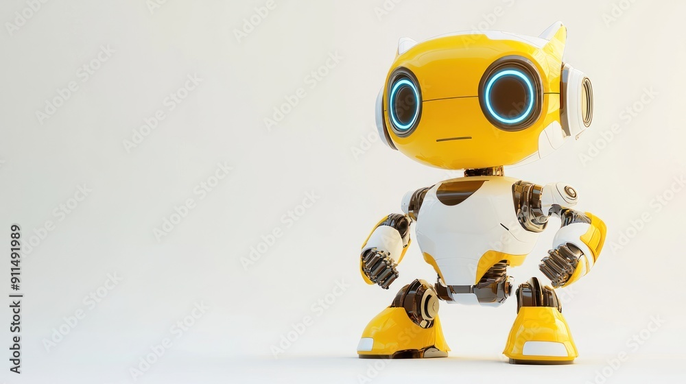 Cute Yellow Robot Cute Yellow Robot
