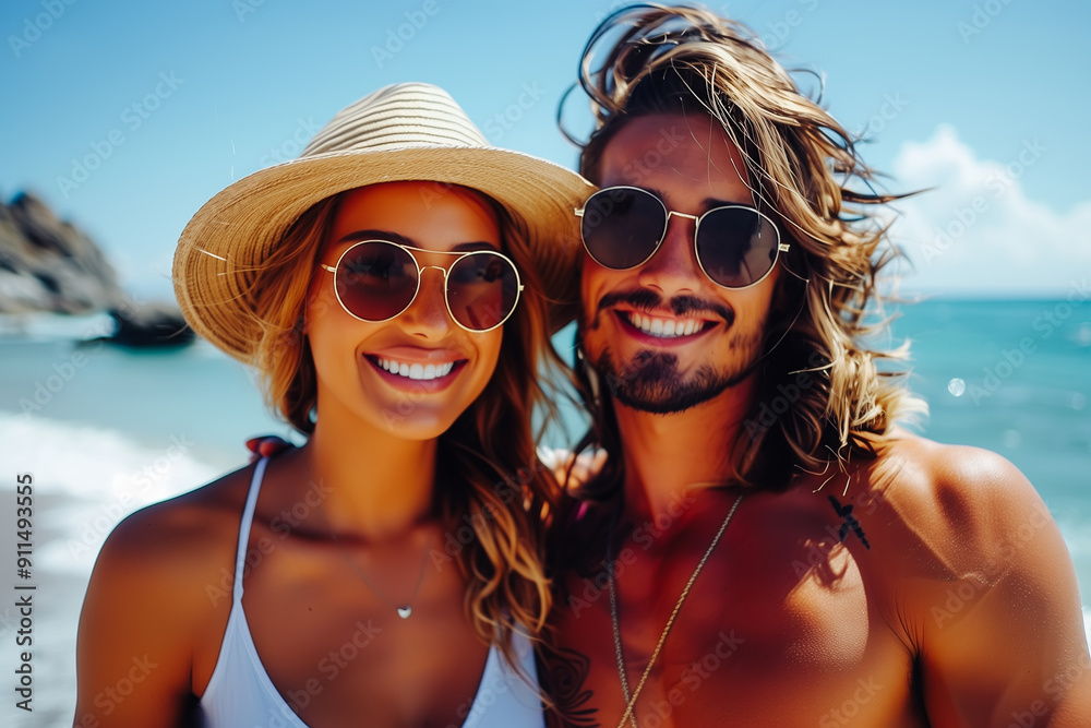 Lifestyle portrait of attractive young woman and her handsome boyfriend Lifestyle portrait of attractive young woman and her handsome boyfriend