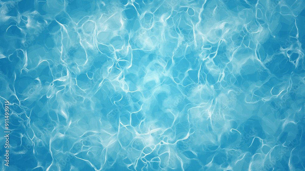 Obraz premium Abstract blue water surface with light reflections. Generative AI