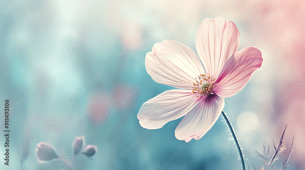 Delicate Flower on Soft Background Delicate Flower on Soft Background