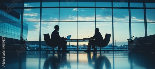Business Meeting at the Airport