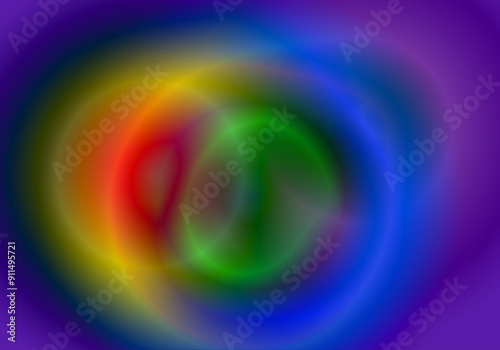 Elipses en colores brillantes. Fondo abstracto