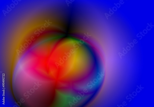 Pelotas transparentes de colores contrapuestos