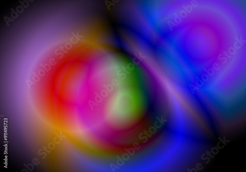 Colores vivos circulares. Composición abstracta en colores
