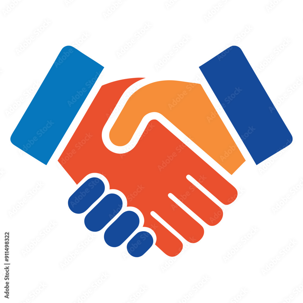 Handshake icon vector art illustration. Handshake icon vector art illustration.