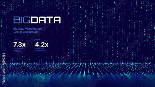 Digital Technology Speed Connect Tech Particles Background. Cyber Nano Innovation Concept. Abstract Communication. Global Network Connection. AI Big Data Vector Illustration.