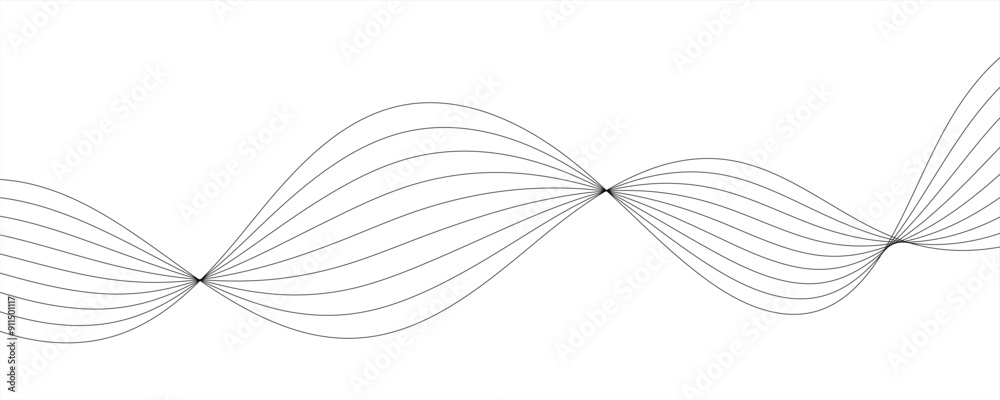 Abstract vector background with grey wavy lines Abstract vector background with grey wavy lines