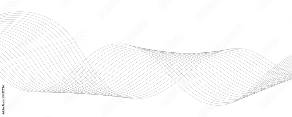 Abstract vector background with grey wavy lines Abstract vector background with grey wavy lines