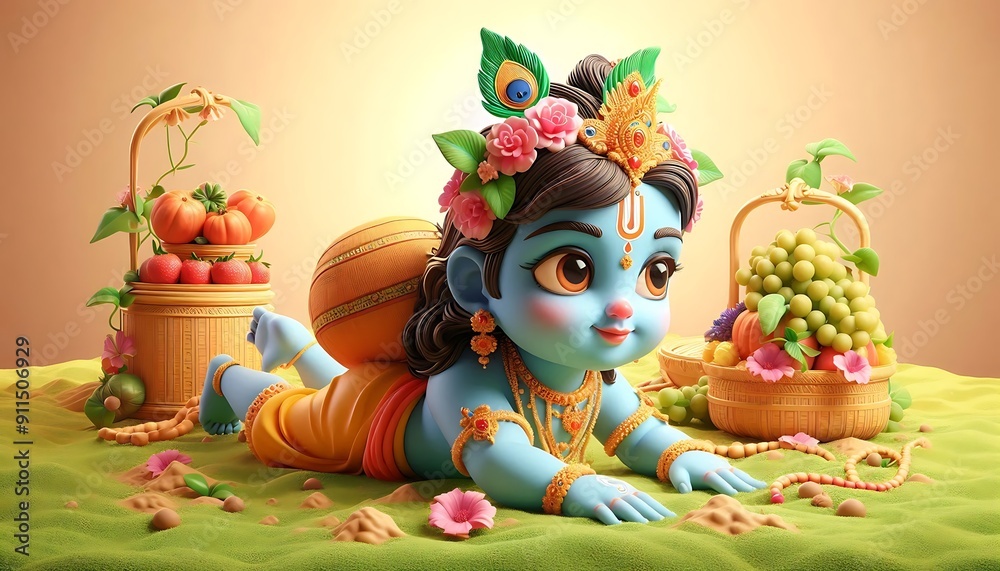 Naklejka premium Lord Krishna