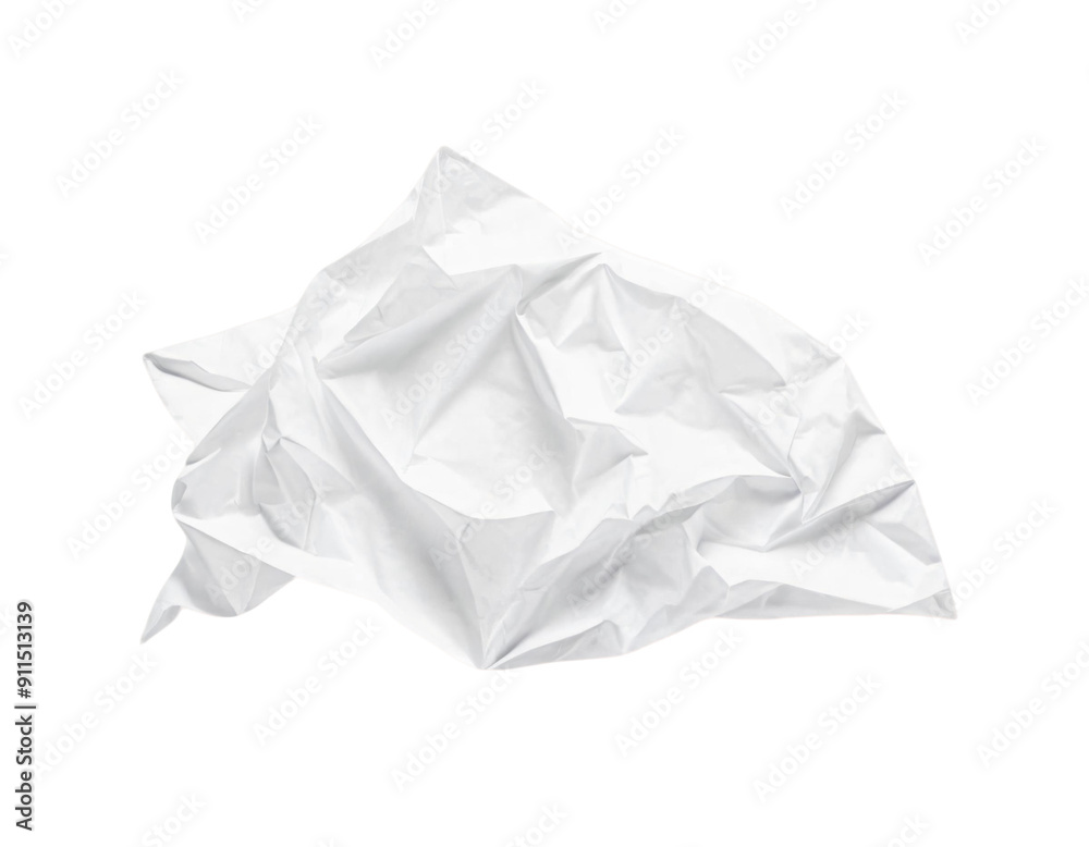 crumpled paper isolated on white crumpled paper isolated on white