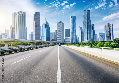 Urban Cityscape Background With Modern Skyline in Metropolitan Environment