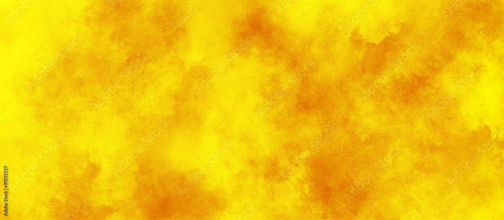 beautiful yellow watercolor background with grunge, yellow grunge texture background for wallpaper, invitation, cover and design, blur and defocused Yellow paper texture lights background.