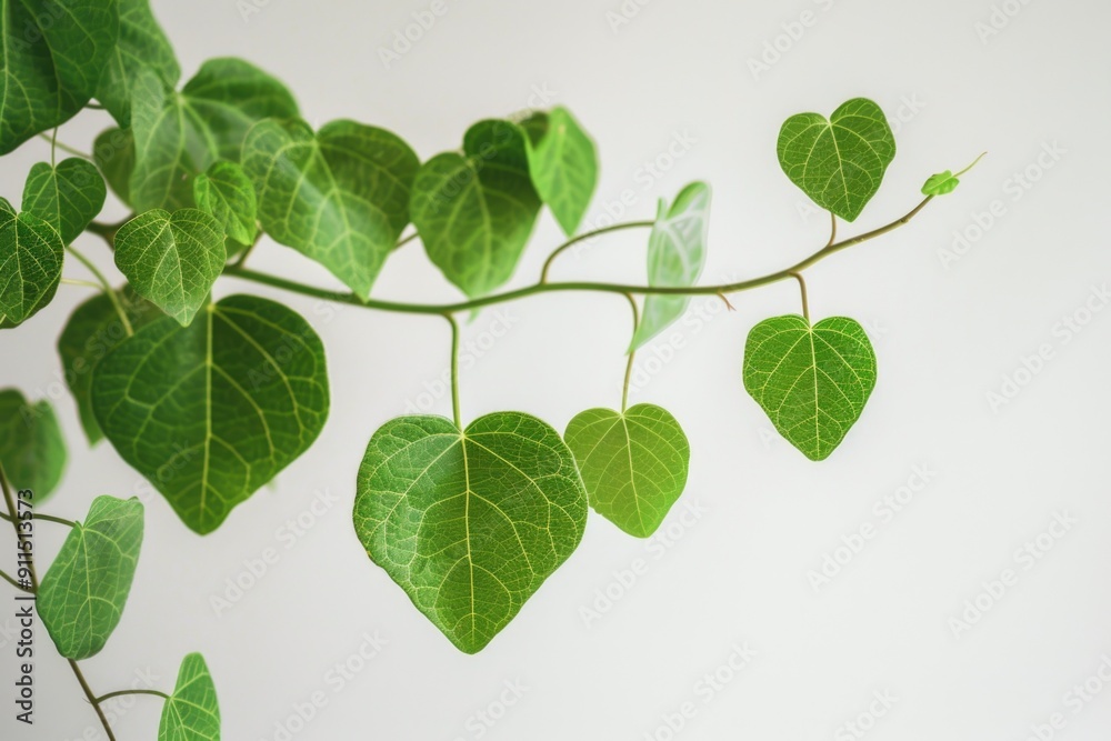A close-up shot of a green leafed plant, suitable for use in editorial or commercial contexts where a small size and detailed focus are desired A close-up shot of a green leafed plant, suitable for use in editorial or commercial contexts where a small size and detailed focus are desired