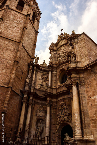 Cathedral of Valencia, Spain. Gothic cathedral.