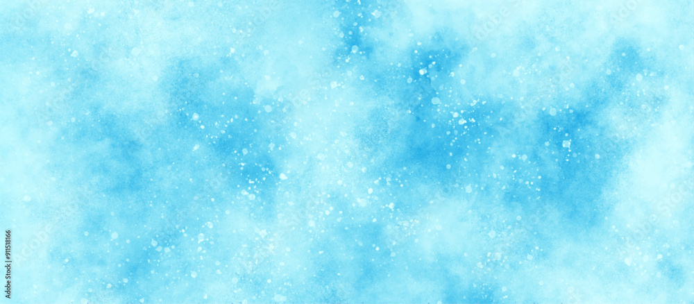 light blue bokeh background for design, Abstract blue background with snowflakes floating randomly, blue grunge texture with bokeh, beautiful blue watercolor background with glitter particles. light blue bokeh background for design, Abstract blue background with snowflakes floating randomly, blue grunge texture with bokeh, beautiful blue watercolor background with glitter particles.