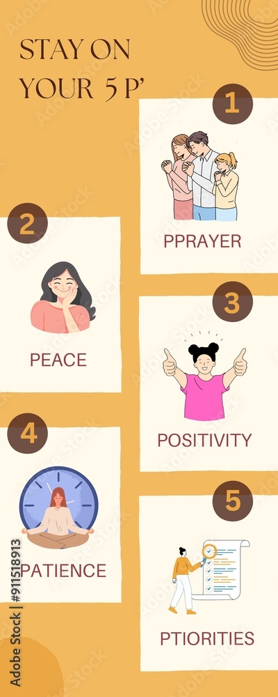 STAY ON YOUR 5 P' INFOGRAPHIC STAY ON YOUR 5 P' INFOGRAPHIC