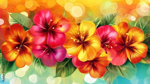 beauty flower blooming, nature background