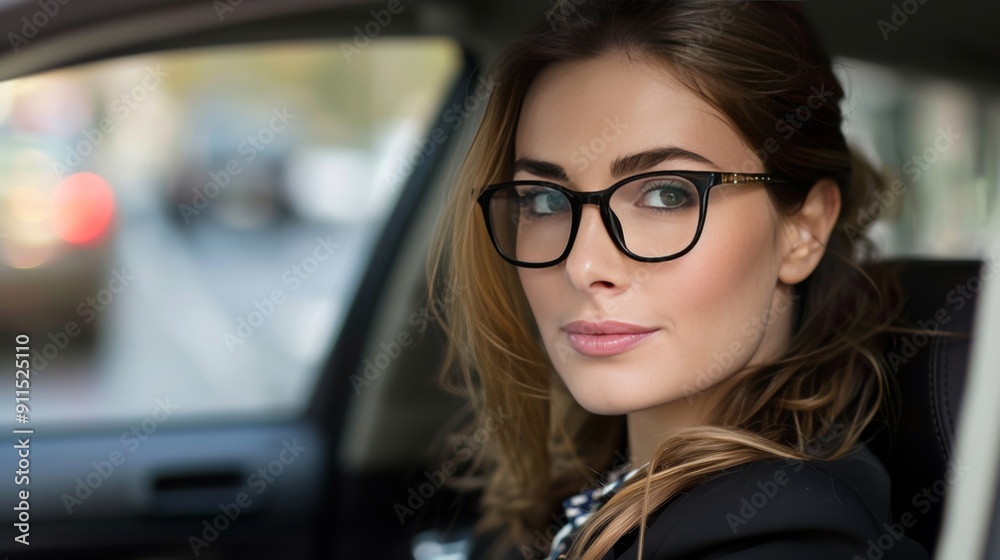 Businesswoman driving business success. Businesswoman driving business success.