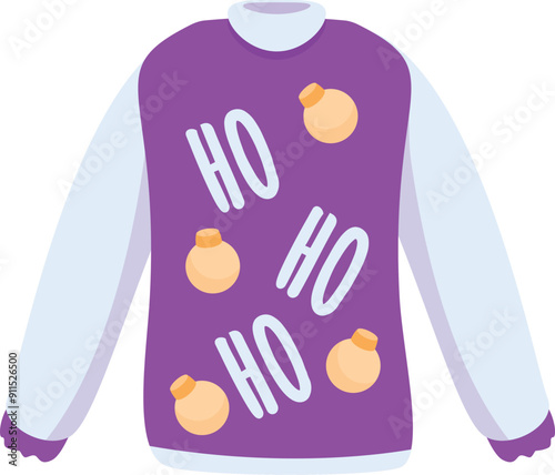 Festive christmas sweater with a fun and festive design, perfect for holiday celebrations and gatherings