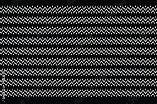 Wavy pattern fabric, Thai pattern fabric, Thai pattern fabric, black and white For printing design work