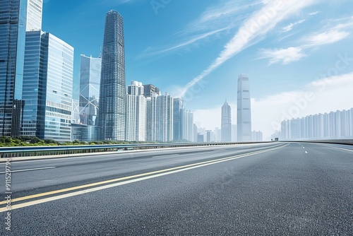 Urban Cityscape Background With Modern Skyline in Metropolitan Environment
