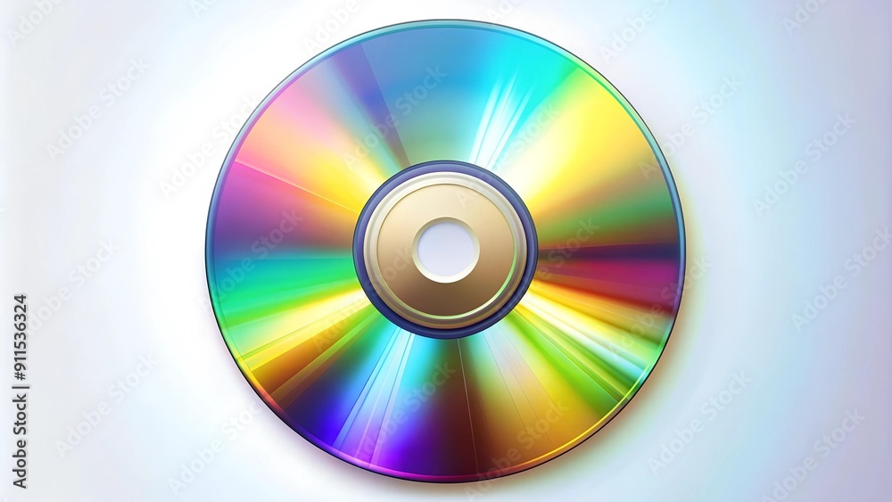 Classic DVD Icon with Retro Gradient AI generated Classic DVD Icon with Retro Gradient AI generated