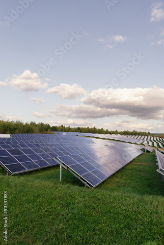 Photovoltaic panels renewable landscape power innovation photo