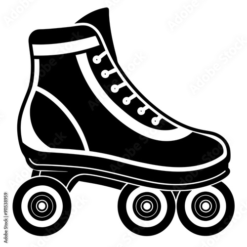 roller skates isolated on white 