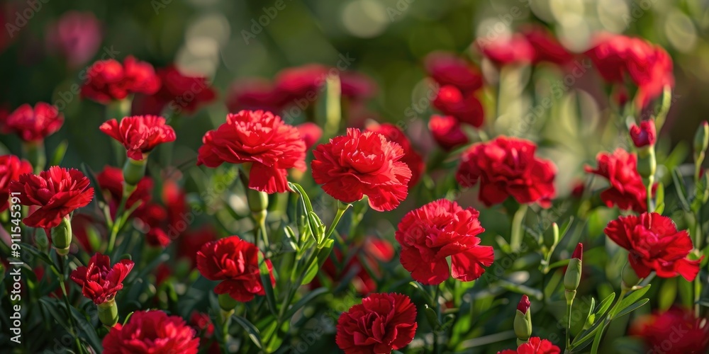 Dianthus Cherry Burst with striking red flowers Dianthus Cherry Burst with striking red flowers