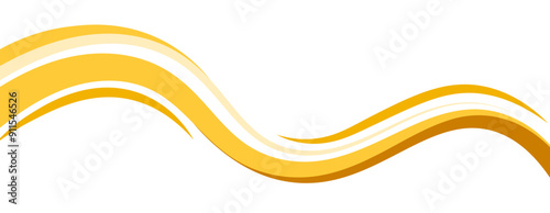 Wave layout yellow card business border design vector