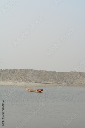 Floating Abandoned Wooden Boats photo