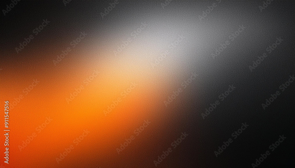 Abstract Blurred Gradient. Soft Transition from Deep Blue to Warm Orange and Peach Hues. Banner With Copy Space