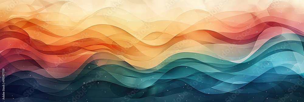 Rainbow Waves Abstract Background Art in Vibrant Colors Rainbow Waves Abstract Background Art in Vibrant Colors