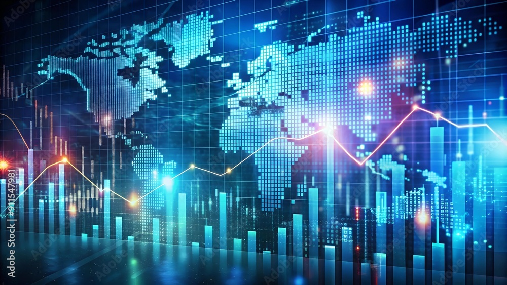 Symphony of Data: A Glowing Tapestry of Financial Insights AI generated Symphony of Data: A Glowing Tapestry of Financial Insights AI generated