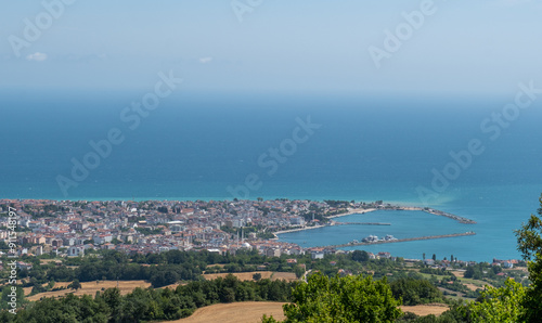 The charming town of the Black Sea: Gerze in Sinop. Travel and tourism routes in the Black Sea, Gerze, Sinop, Turkey photo