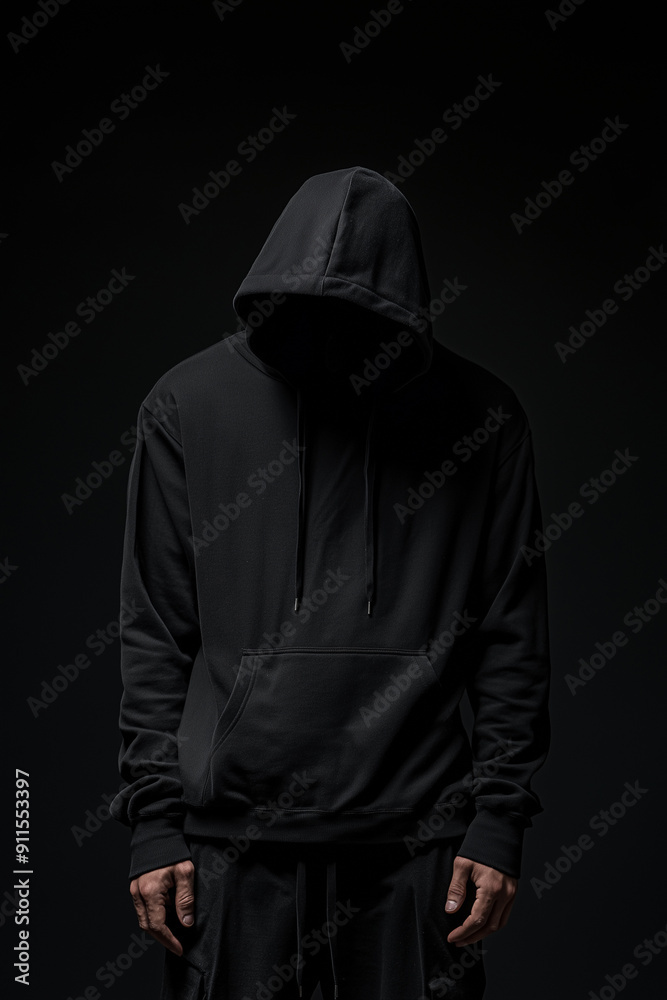 A mysterious hooded person. Dark background. Dark black clothes. Teen casual wear. Mystery evil stalker figure in the shadows. Obscured face. Halloween concept. Thief, burglar. Evil person in black. A mysterious hooded person. Dark background. Dark black clothes. Teen casual wear. Mystery evil stalker figure in the shadows. Obscured face. Halloween concept. Thief, burglar. Evil person in black.