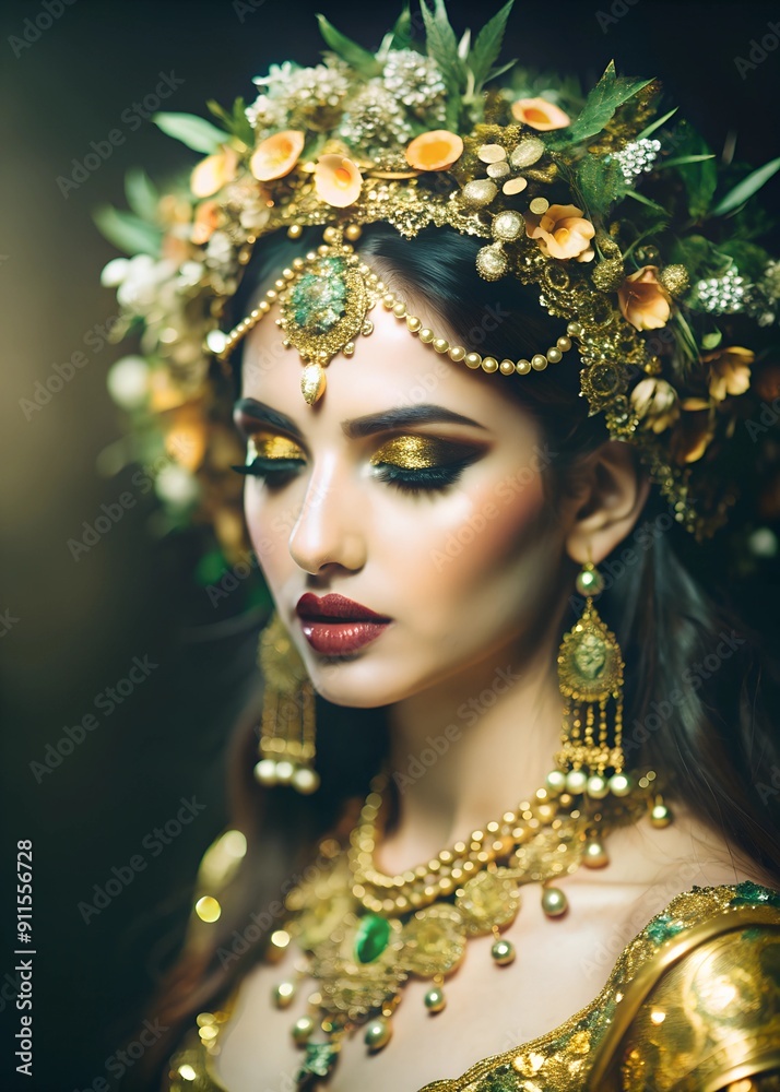 portrait of a woman with makeup portrait of a woman with makeup
