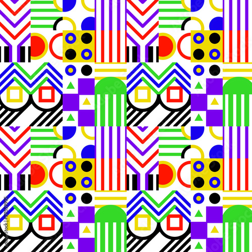 Flat poster illustration with colorful theme 