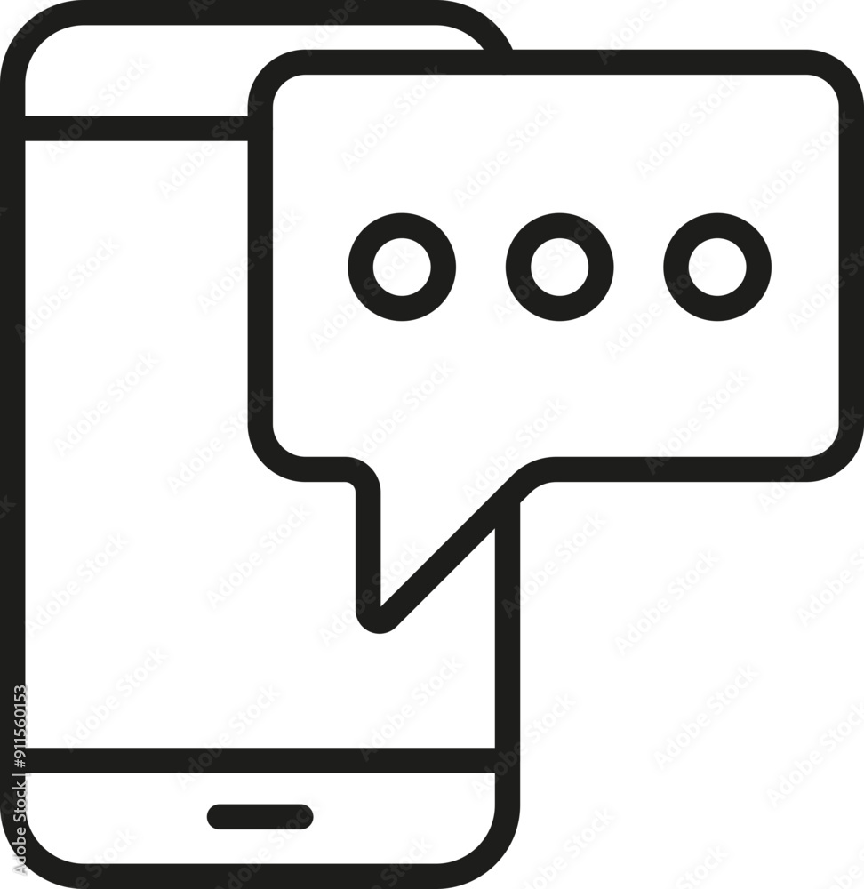 Message icon. Social media icon. Message icon. Social media icon.