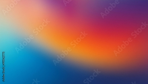 Abstract Gradient Blur Background. Vivid Transition from Cool Blue to Warm Orange, Fading into Soft Purple, Representing the Blend of Serenity and Energy in a Smooth, Dreamlike Color Spectrum