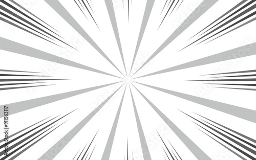 Cartoon halftone lines. Comic line. Concentrated frame.  Anime focus isolated on white background.  Vector illustration