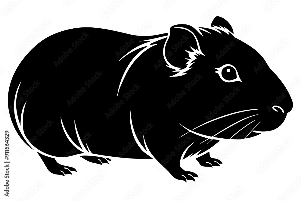 guinea pig silhouette, Guinea Pig vector illustration
guinea pig silhouette, Guinea Pig vector illustration